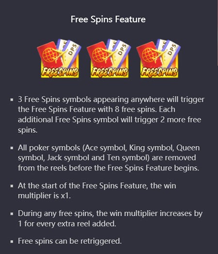 free spins feature